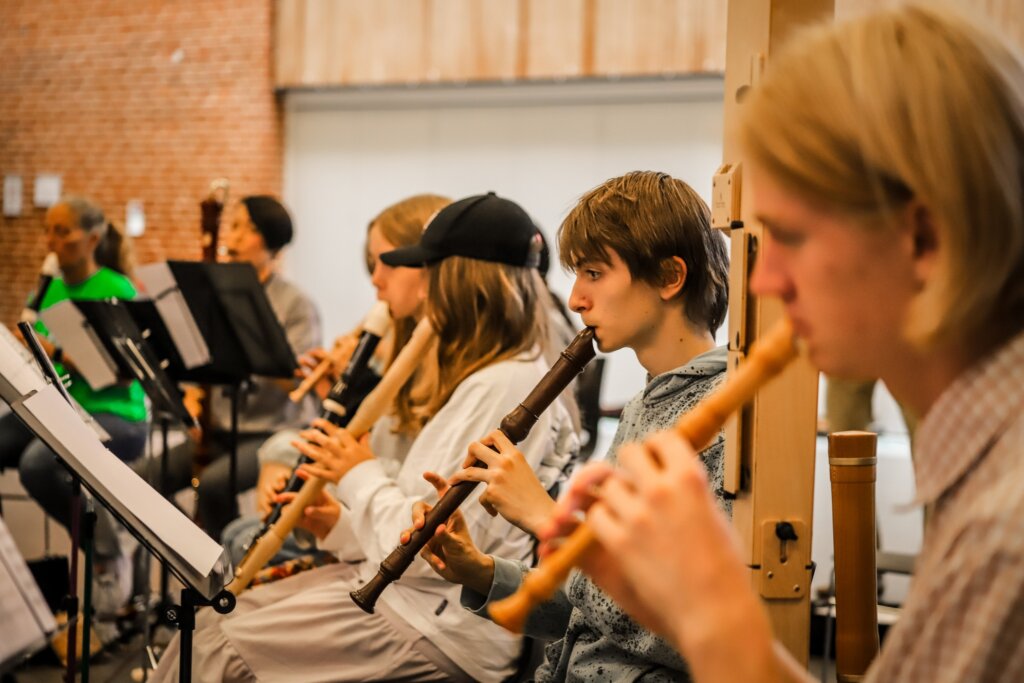 Fløjteelever spiller i Kulturskolen Roskilde